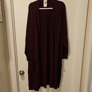 Torrid Deep Brown Sweater Cardigan